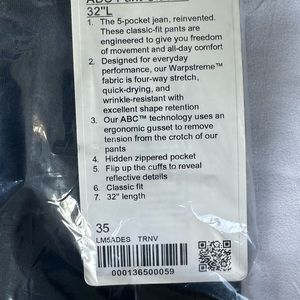 Brand New Navy Blue Lulu Pants for Sale 32Wx32L